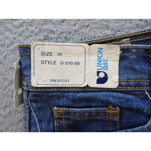 Vintage Unionbay Jeans Women's 30 Super High Rise Straight Leg Deadstock 80s - Picture 8 of 13